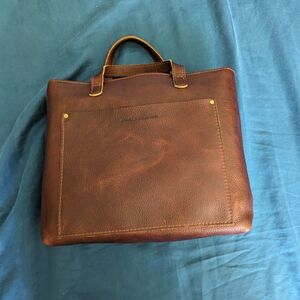 Portland leather goods medium crossbody tote